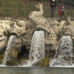 La fontana dei tritoni alla reggia di Caserta